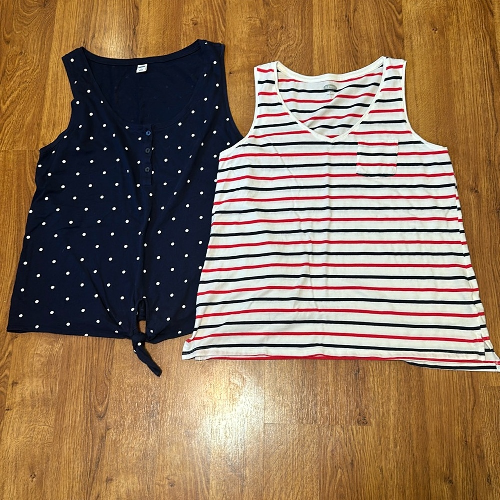 Old Navy Tanks Lot of 2 Americana